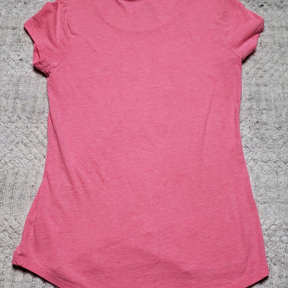 Justice Pink Sparkle Short Sleeve Top – Girls Size L (12/14) - Picture 3 of 11